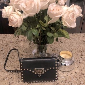 *SOLD* Black Valentino Rock-Stud Handbag